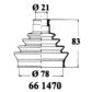 UNIX Halbachsmanschette 28041/2 Extern 2.