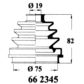 UNIX Halbachsmanschette 28177/2 Extern 2.