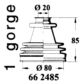 UNIX Drive shaft boot 28192/2 Outer 2.