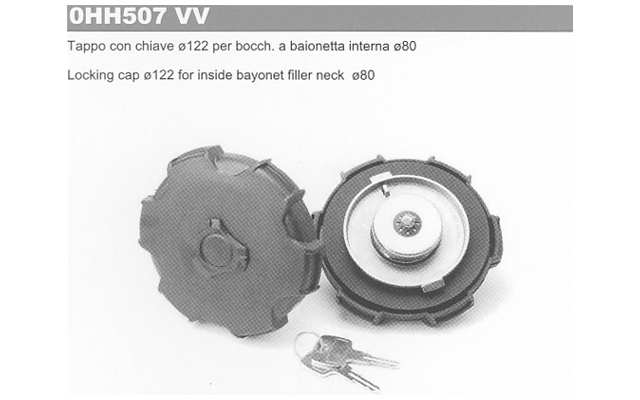 FAAB Verschluß, Kraftstoffbehälter 61490/3 LKW, Durchmesser [MM]: 80