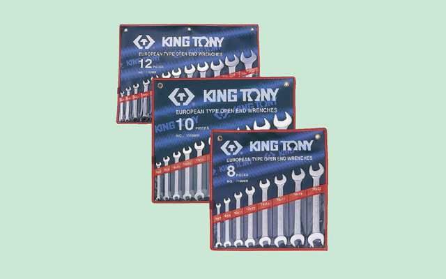 KING TONY Gabelschlüssel-Satz 138932 8 PCs, 6-22 mm, eingestellt