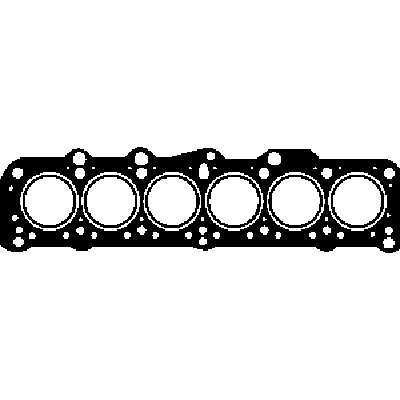 GLASER Cyilinder head gasket 840375 Thickness: 1.5 mm, wedge/hole number: 2
Thickness [mm]: 1,55, Diameter [mm]: 78, Notches / Holes Number: 2