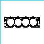 GLASER Cyilinder head gasket 840436 Thickness/Strength: 1,67, Notches / Holes Number: 5