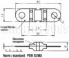 ELPARTS Sicherung 927182 Sicherungsausführung: Schraubsicherung, MIDI-Sicherung, Stromstärke [A]: 50, Spannung bis [V]: 32, Bolzenabstand [mm]: 30, Bolzen-O [mm]: 5, DIN/ISO: 8820-5, JASO D612, Farbe: rot 2.