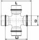 JAKOPARTS Universal joint 449525 Joint Type: Universal Joint, Length 1 [mm]: 56,8, Length 2 [mm]: 34,9, Diameter [mm]: 22,5 3.