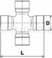 JAKOPARTS Universal joint 449508 Joint Type: Universal Joint, Length 1 [mm]: 81,8, Length 2 [mm]: 27 3.