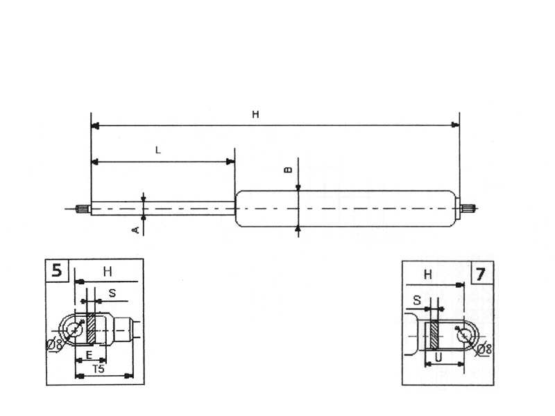 UNIX Gasfeder 21419 