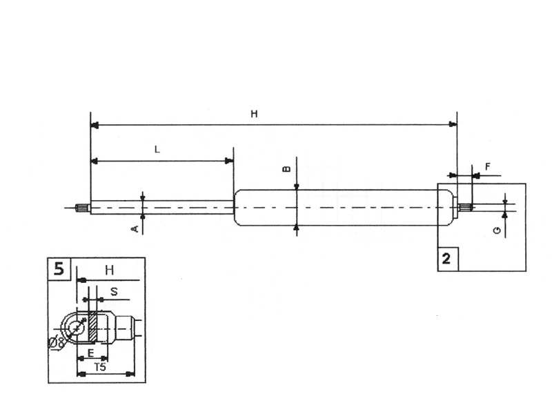 UNIX Gasfeder 21484 