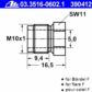 ATE Überwurfschraube 10096300 5 Stk je Packung
Gewindemaß: M10x1, Bohrung-O [mm]: 5,0, Gewindelänge [mm]: 9,4, Länge über Alles [mm]: 16,5, Bördelform: F, Schlüsselweite 1 [mm]: 11 2.