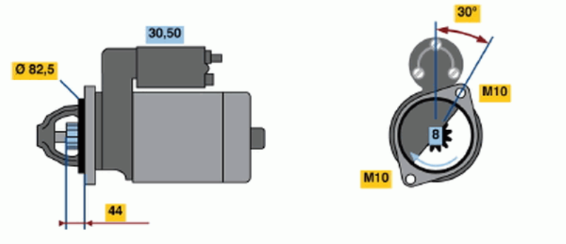 BOSCH Starter 482062 Überholt
Spannung [V]: 12, Starterleistung [kW]: 1,4