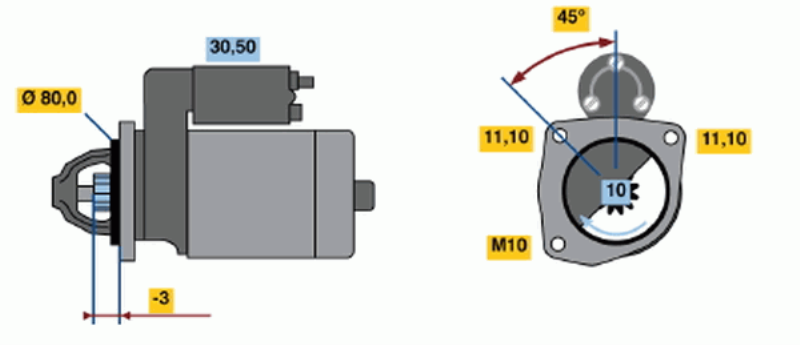 BOSCH Starter 482064 Überholt
Spannung [V]: 12, Starterleistung [kW]: 2,5