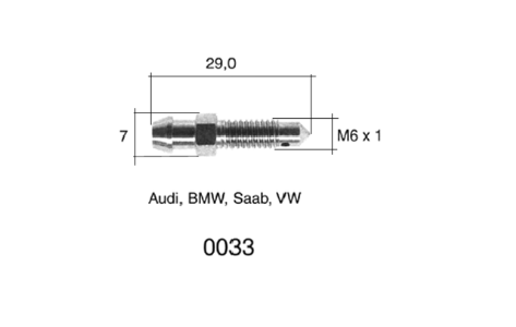 QUICK BRAKE Bleed screw