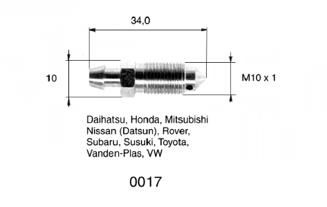 QUICK BRAKE Bleed screw