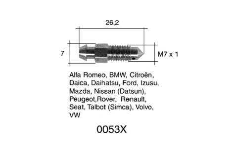 QUICK BRAKE Bleed screw