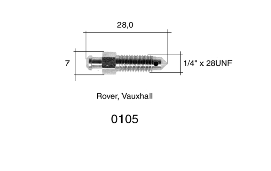 QUICK BRAKE Entlüfterschraube/-ventil 10905781 2 Stk./Packung
Länge [mm]: 29, Gewindemaß: 1/4"x28UNF, Gewindeart: mit Außengewinde, Schlüsselweite: 7