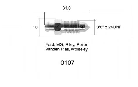 QUICK BRAKE Bleed screw