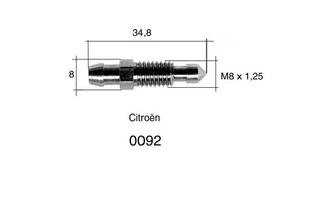 QUICK BRAKE Entlüfterschraube/-ventil 10906514 2 Stk./Packung
Länge [mm]: 35, Gewindemaß: M8x1,25, Gewindeart: mit Außengewinde, Schlüsselweite: 8