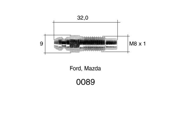 QUICK BRAKE Entlüfterschraube/-ventil 10906516 2 Stk./Packung
Länge [mm]: 32, Gewindemaß: M8x1, Gewindeart: mit Außengewinde, Schlüsselweite: 8