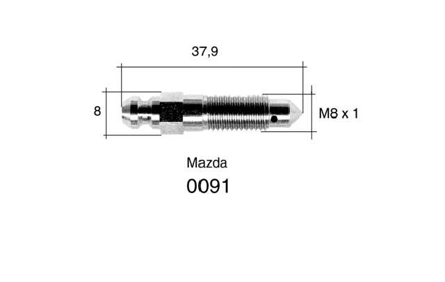 QUICK BRAKE Entlüfterschraube/-ventil 10906517 2 Stk./Packung
Länge [mm]: 38, Gewindemaß: M8x1, Gewindeart: mit Außengewinde, Schlüsselweite: 8