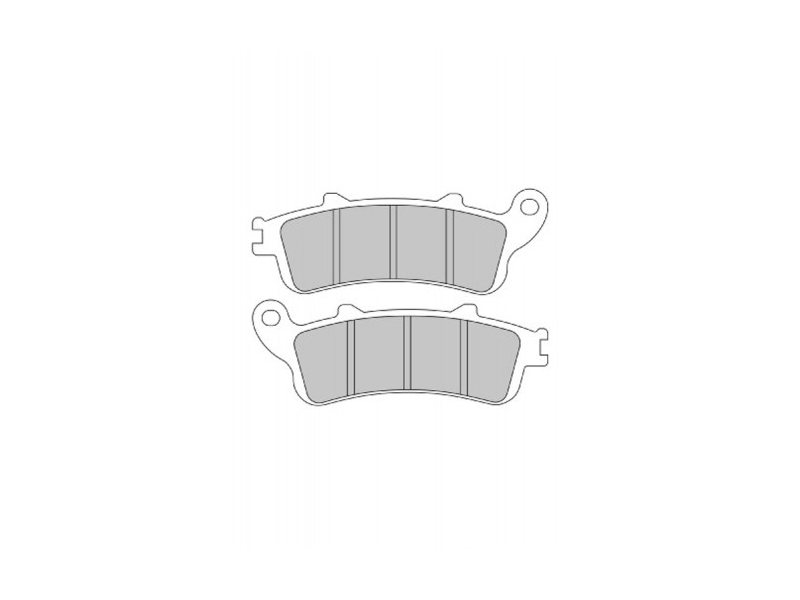 FERODO Brake pad for motorcycle 761089 Road/terrain, Road/Off Road P, Platinum, Set, for a Brake Discs!