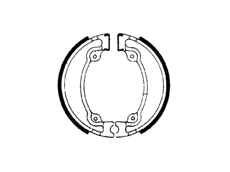 FERODO Brake shoe for motorcycle 789509 With accessory springs 1.