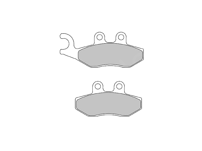 FERODO Brake pad for motorcycle 761172 Road, Road AG, Argento, Set, for a Brake Discs!
Thickness [mm]: 9, Length [mm]: 97,1, Width [mm]: 41,2, Packing Type: Box, Length 2 [mm]: 77,2, Width 2 [mm]: 41,2, Version: Argento, Thickness 2 [mm]: 9