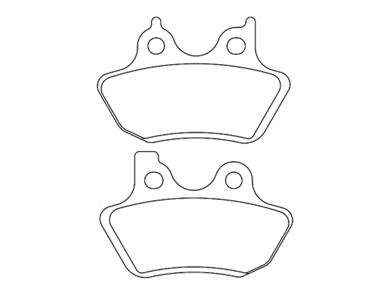 FERODO Brake pad for motorcycle 761483 Road/terrain, Road/Off Road P, Platinum, Set, for a Brake Discs!