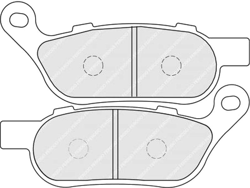 FERODO Brake pad for motorcycle 761524 Road, Road St, Sintergrip, Set, for a Brake Disc!
