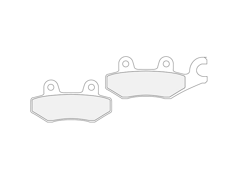 FERODO Brake pad for motorcycle 761361 Road, Road AG, Argento, Set, for a Brake Discs!