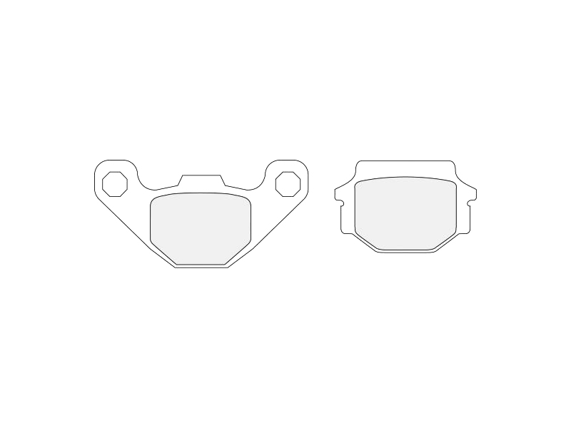FERODO Brake pad for motorcycle 761398 Road/terrain, Road/Off Road P, Platinum, Set, for a Brake Discs!