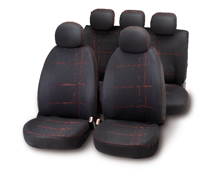 BOTTARI Seat cover 994128 Red / black, set 1.