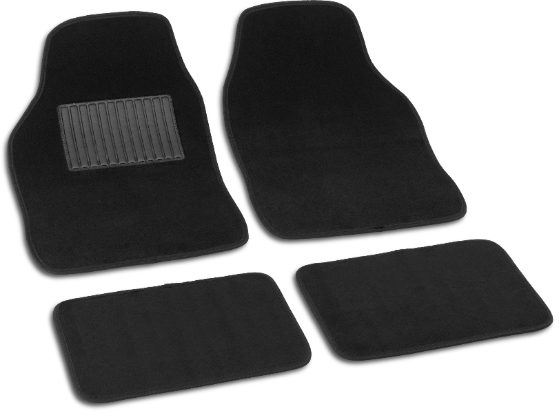 BOTTARI Autoteppich (universal) 994151 Set, weich, 4 PCs, Wildleder, Schwarz 1.