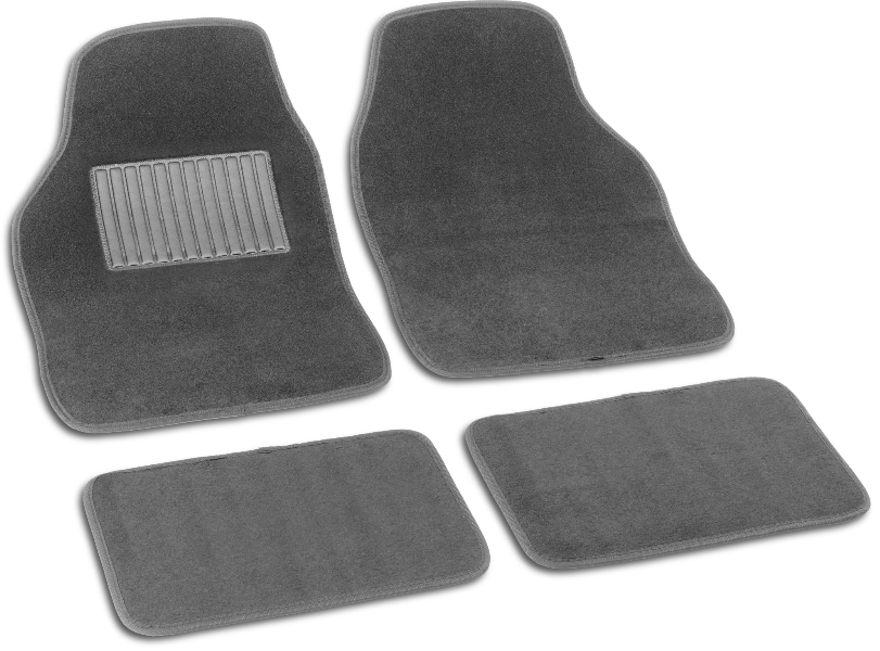 BOTTARI Autoteppich (universal) 994152 Set, weich, 4 PCs, Wildleder, Grau 1.