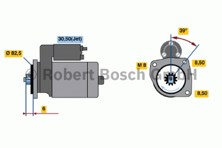 BOSCH Starter 286684 Überholt
Spannung [V]: 12, Starterleistung [kW]: 1,1