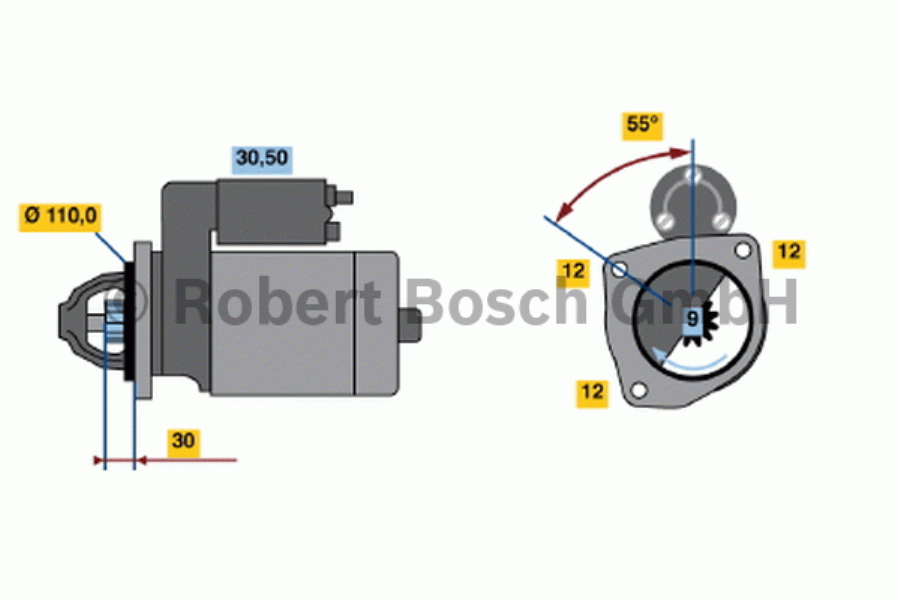 BOSCH Starter 286686 Überholt
Spannung [V]: 12, Starterleistung [kW]: 2,6