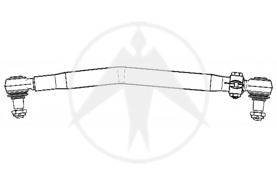 SIDEM Axialgelenk 10352046 Einbauseite: Vorderachse, Rohr-O [mm]: 45, Länge 1 [mm]: 962