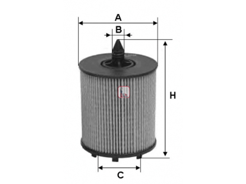 SOFIMA Ölfilter 10367691 Filterausführung: Filtereinsatz, Höhe [mm]: 89, Außendurchmesser [mm]: 61, Innendurchmesser 1 [mm]: 35, Innendurchmesser 2 [mm]: 10