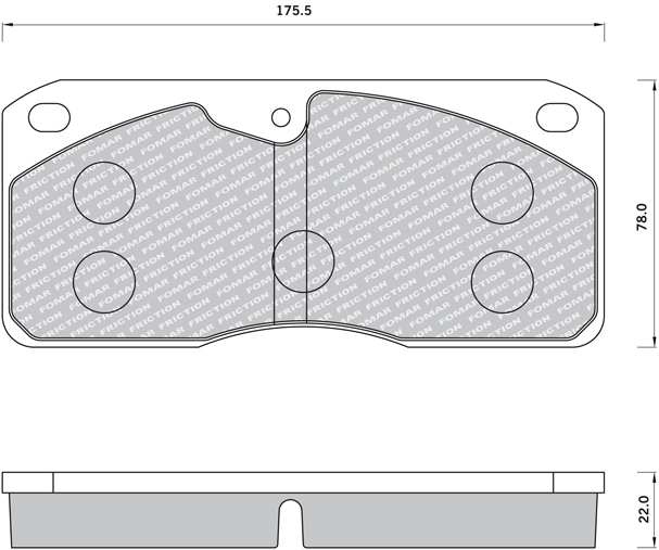 FOMAR Bremsbelag für Scheibenbremsen (LKW) 902009/1 Passend zu
Einbauseite: Vorderachse, Hinterachse, Dicke/Stärke [mm]: 22, Breite [mm]: 175,5, Höhe [mm]: 78, Verschleißwarnkontakt: mit integriertem Verschleißsensor, Bremssystem: MERITOR 2X68