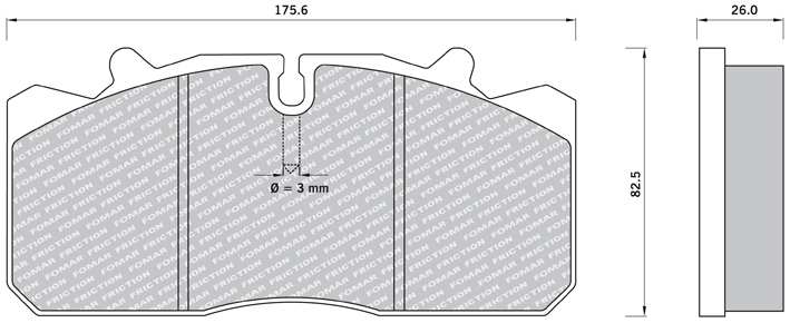 FOMAR Bremsbelag für Scheibenbremsen (LKW) 902013/1 Passend zu
Einbauseite: Vorderachse, Hinterachse, Dicke/Stärke [mm]: 26, Breite [mm]: 175,6, Höhe [mm]: 85,6, Bremssystem: WABCO PAN 17