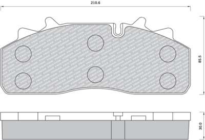 FOMAR Bremsbelag für Scheibenbremsen (LKW)