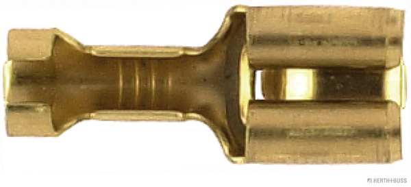 ELPARTS Cable terminals 10736547 100 pcs/package
Plug Type: Blade Terminal Sleeve, Surface: Blank, Material: Brass, Cross Section [mm2] from: 1,5, Cross Section [mm2] to: 2,5, Socket Width [mm]: 6,3, Socket Height [mm]: 0,8, Length [mm]: 19,2, Shape: Pre-formed, Supplementary Article/Info 2: with lock tab, DIN/ISO: 46340