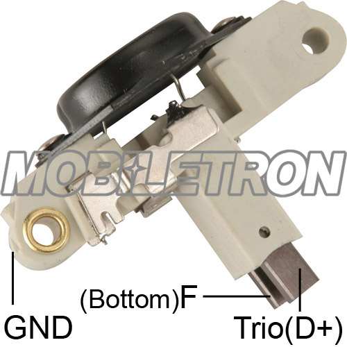 MOBILETRON Generator Regulator 10820906 für Hersteller: OE  BOSCH, Spannung: 14, elektr. Regler, Nennspannung: 14
Spannung [V]: 12, Herstellereinschränkung: Bosch, Betriebsspannung [V]: 14, Ergänzungsartikel/Ergänzende Info 2: ohne Belastungswiderstand, Version: A-Circuit, Inactive Lamp, Ladespannung [V]: 14,6