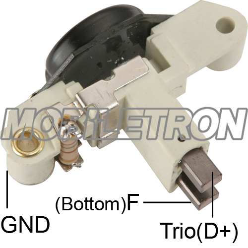 MOBILETRON Alternator Regulator 10820907 Voltage [V]: 12, Manufacturer Restriction: Bosch, Resistor [Ohm]: 180, Operating voltage [V]: 14, Supplementary Article/Info 2: with load resistor, Version: A-Circuit, Charging Voltage [V]: 14,6