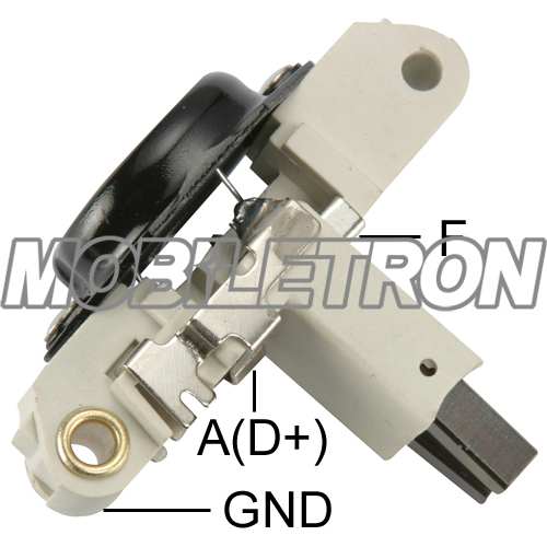 MOBILETRON Generator Regulator 10820925 für Hersteller: OE  BOSCH, Spannung: 14, elektr. Regler, Nennspannung: 14
Herstellereinschränkung: OE  BOSCH, Spannung [V]: 14, elektr. Regler: