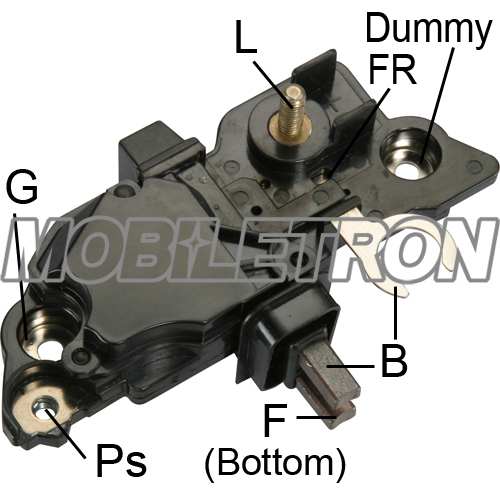 MOBILETRON Generator Regulator 10820938 Spannung [V]: 12, Herstellereinschränkung: Bosch, Betriebsspannung [V]: 14, Version: 8.5 Sec. LRC, A-Circuit, Active Lamp, Durchmesser der Befestigungspunkte [mm]: 63,5, Ladespannung [V]: 14,5, Kurzschlussschutz: ja