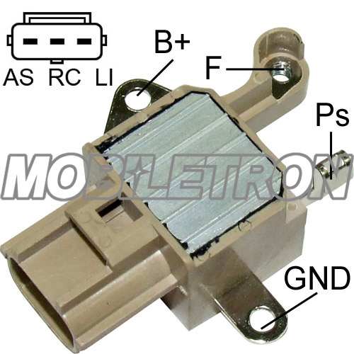 MOBILETRON Generator Regulator 10821283 Nennspannung [V]: 14