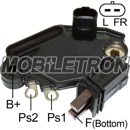 MOBILETRON Generator Regulator 10821518 Spannung [V]: 14,5, Anschlussanzahl: 2