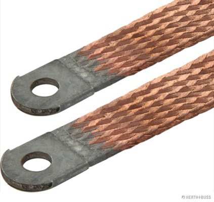 ELPARTS Ground cable 10627321 Cross Section [mm2]: 70, Bore Distance [mm]: 300, Material: Copper, Width [mm]: 29, Supplementary Article/Info 2: with tin coating, with copper casing, Fitting Position: Engine, Bore O 1 [mm]: 10,5, Bore O 2 [mm]: 10,5