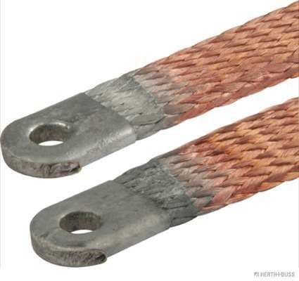 ELPARTS Ground cable 10627322 Fitting Position: Engine, Cross Section [mm2]: 70, Bore Distance [mm]: 450, Material: Copper, Supplementary Article/Info 2: with tin coating, with copper casing, Bore O 1 [mm]: 10,5, Bore O 2 [mm]: 10,5, Width [mm]: 29