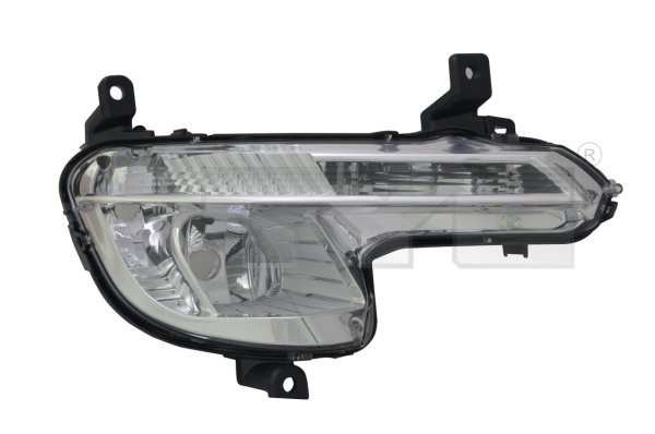 TYC Nebelscheinwerfer 669720 Einbauseite: rechts, Zulassungsart: E-Typ-geprüft, Lampenart: H8, P13W, Leuchtefunktion: mit Tagfahrlicht, mit Abbiegelicht, Ergänzungsartikel/Ergänzende Info: ohne lampenträger 
Einbauposition: rechts, Lampenart: H8, P13W, Zulassungsart: ECE-geprüft, Leuchtefunktion: mit Abbiegelicht, Ergänzungsartikel/Ergänzende Info: ohne lampenträger